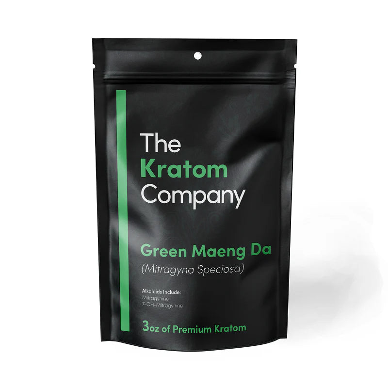 Packet of green Maeng Da kratom powder|