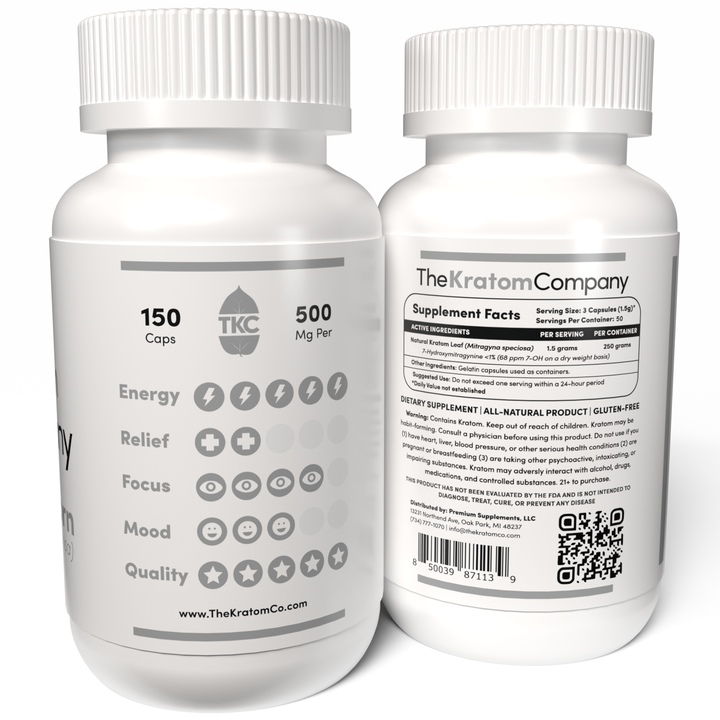 White Kratom Effects 150 Capsules